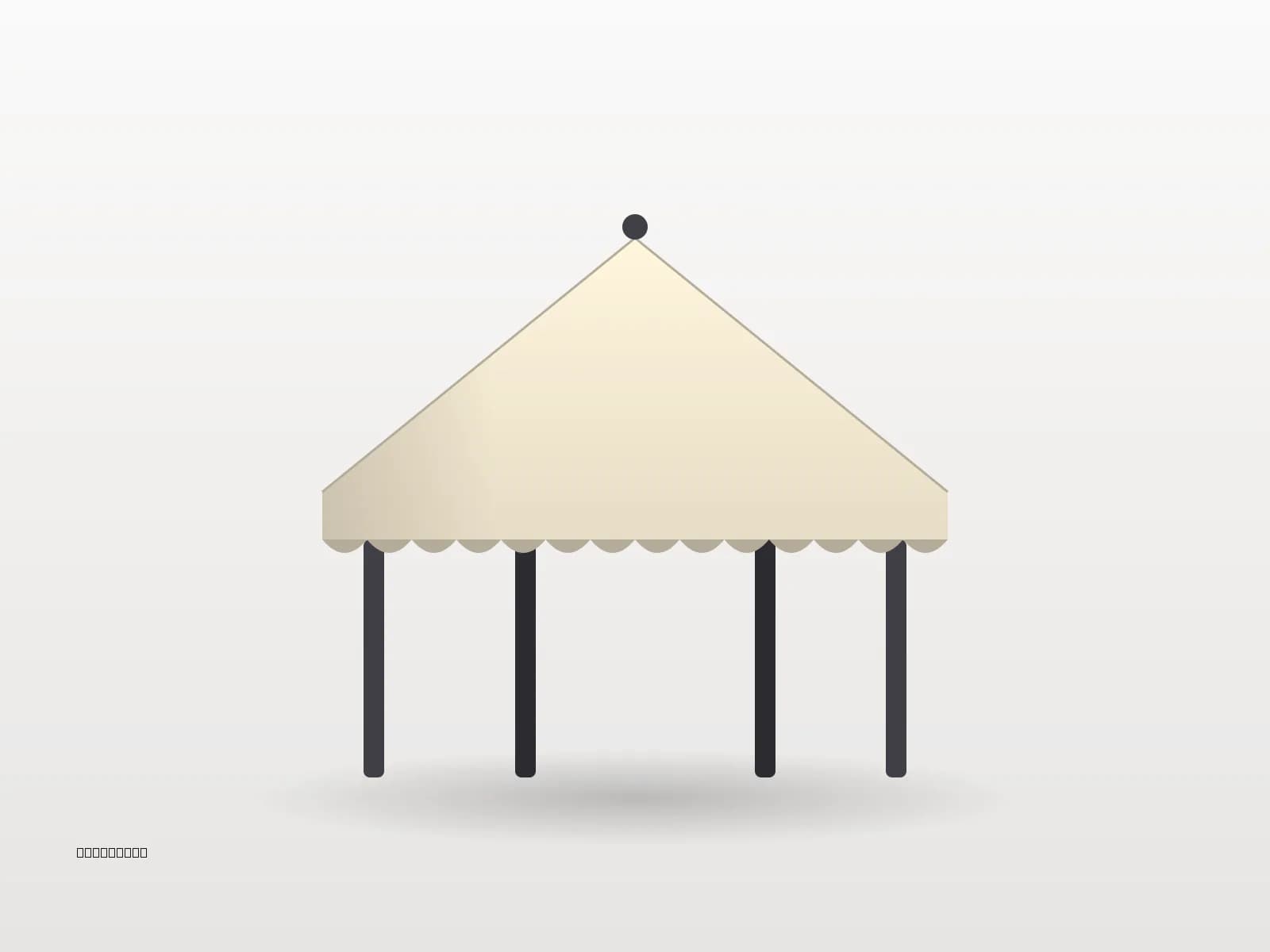 3×3 Metre 30 mm Çelik Gazebo Tente