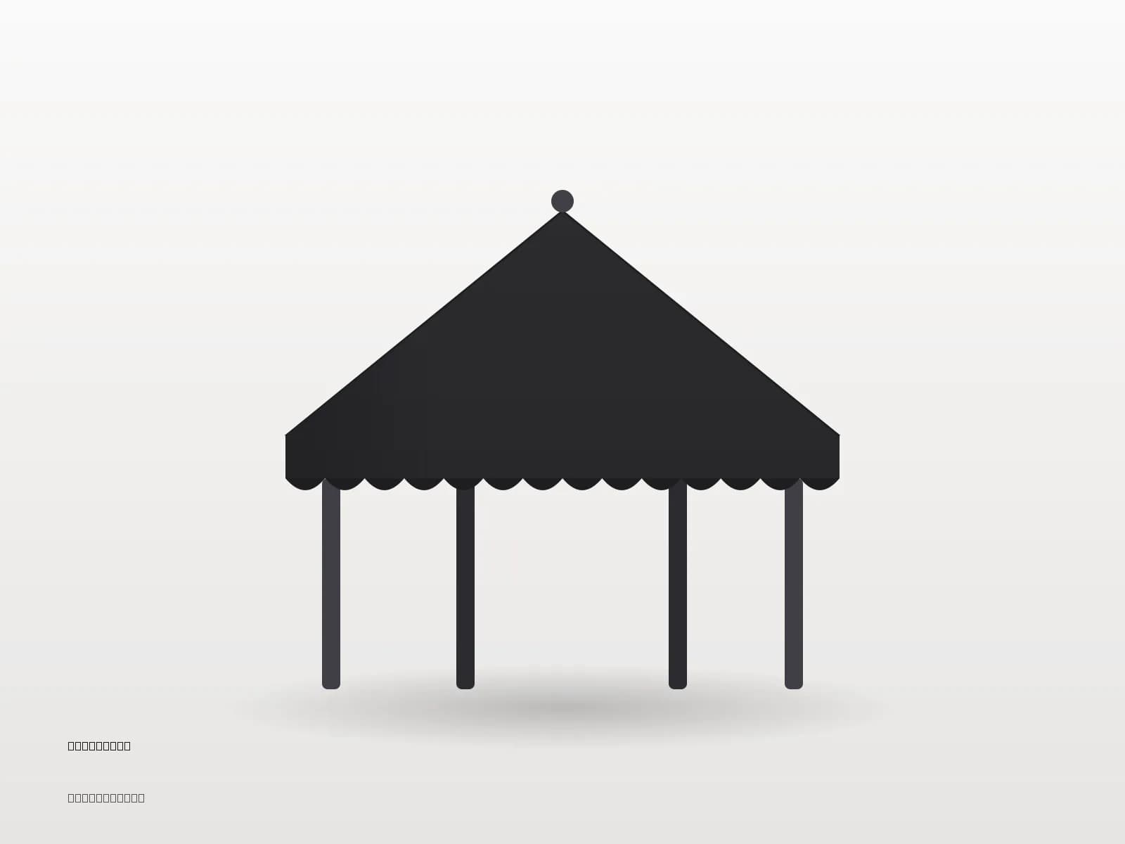 3×3 Metre 40 mm Alüminyum Gazebo Tente