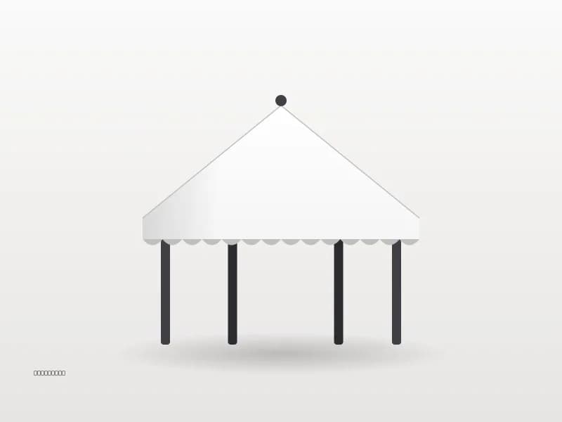 3×3 Metre 40 mm Çelik Gazebo Tente