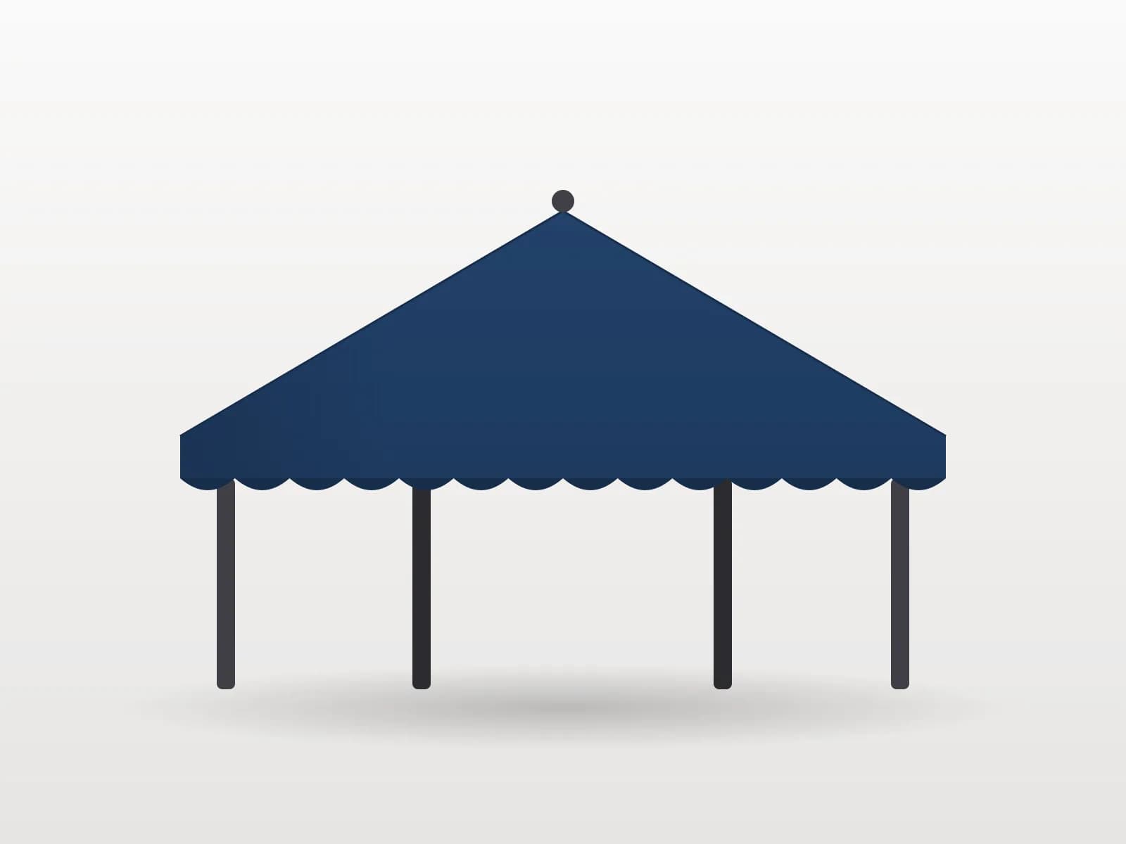3×4.5 Metre 40 mm Çelik Gazebo Tente