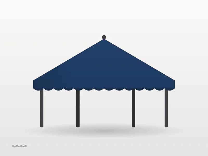 3×4.5 Metre 40 mm Çelik Gazebo Tente