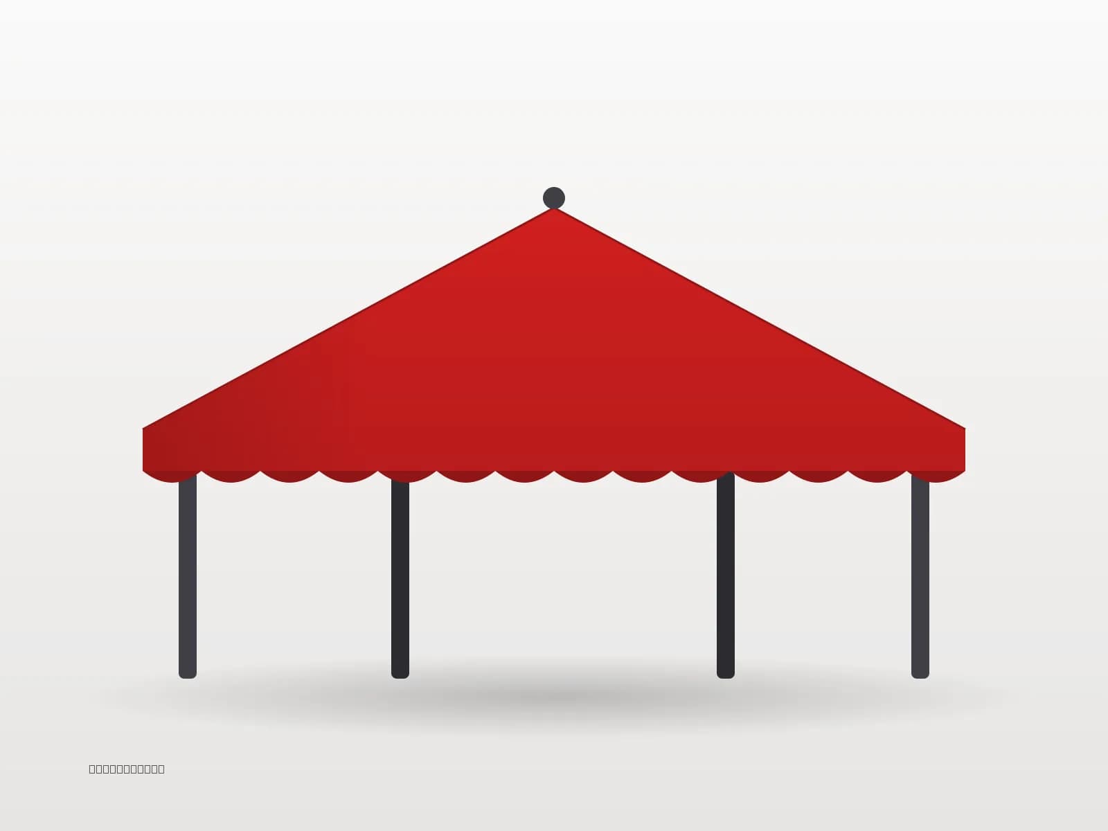 3×6 Metre 40 mm Çelik Gazebo Tente