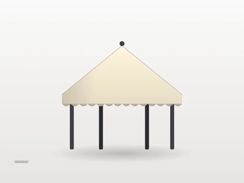 3×3 Metre 30 mm Çelik Gazebo Tente
