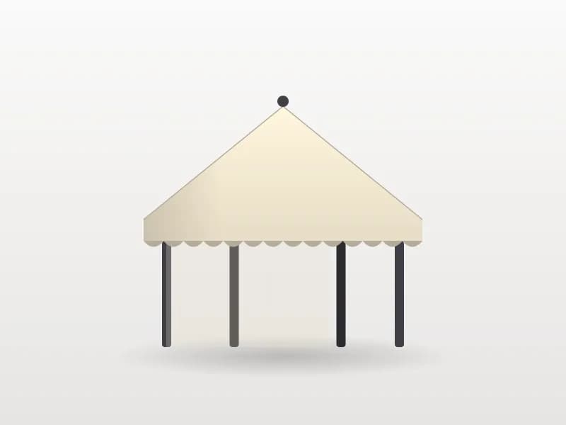 3×3 Metre Sineklikli Garden Gazebo Tente