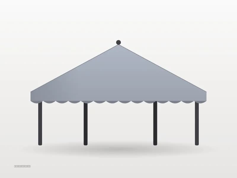 4×6 Metre 50 mm Alüminyum Gazebo Tente